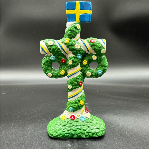 Vintage Gerhard Swedish midsummer pole folk art - Picture 3 of 7